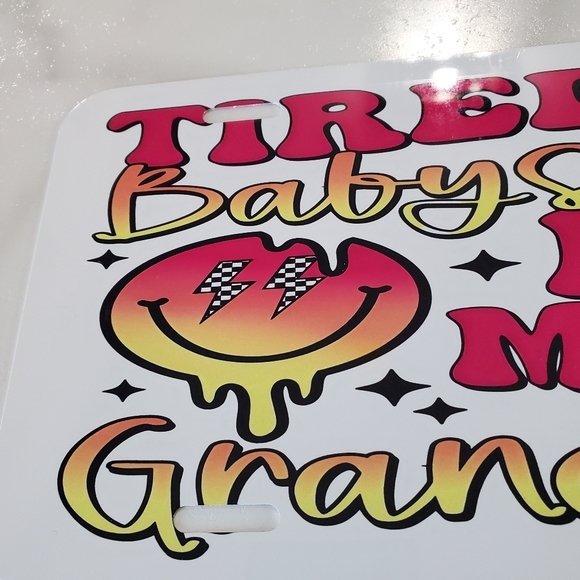 COPY - I'M MOSTLY PEACE LOVE AND LIGHT  License Plate - Picture 4 of 4